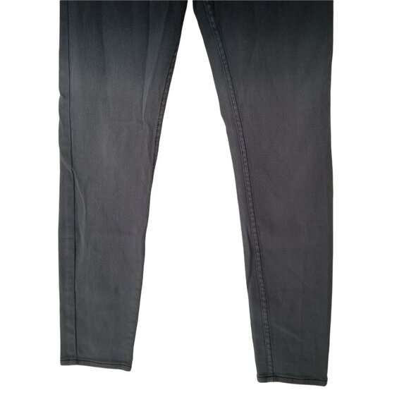 HT Denim Low-Rise Black Gray Ombre Skinny Denim Pants Size 11 Juniors - Picture 7 of 9